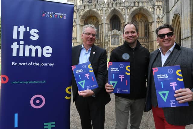 Mark Broadhead, Gareth Norman and Dave Cramp with the   BID Ballot launch