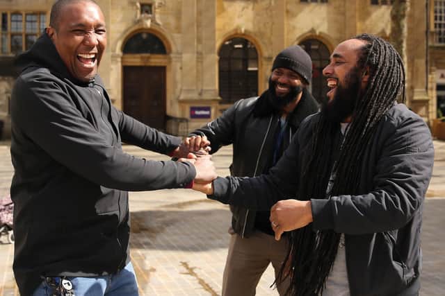 Then and now: Romell Yearwood, Ryan Wiltshire (now Rayan Abdel Raheem) and Stephen Moore