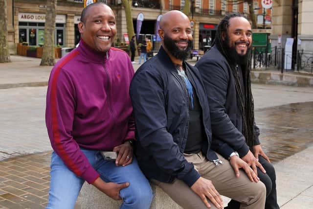 Then and now: Romell Yearwood, Ryan Wiltshire (now Rayan Abdel Raheem) and Stephen Moore