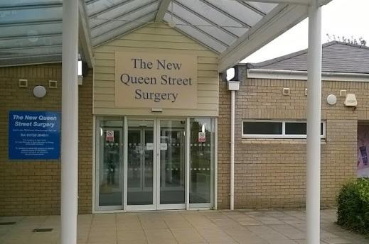 There are 3,365 patients per GP at New Queen Street Surgery. In total there are 19,830 patients and the full-time equivalent of 5.9 GPs.