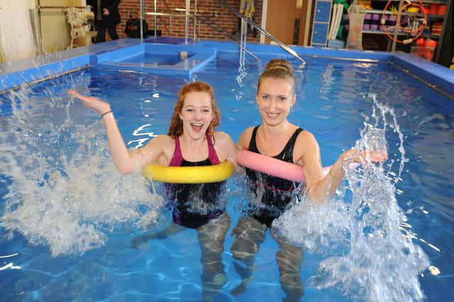 Lifeguards  Courtney Hammond and Katrzyna Odrzywolek in happier times at the pool EMN-180116-172817009