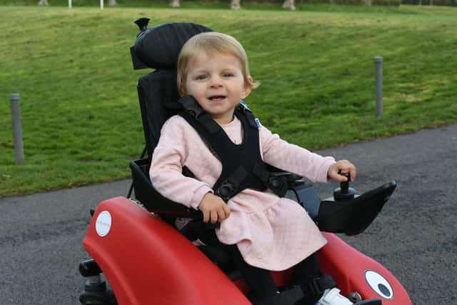 Little Katy Dove, 2, was diagnosed with the condition when she was 14 months old (image: David Lowndes)