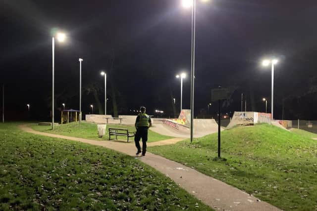 Police on the extra patrols.