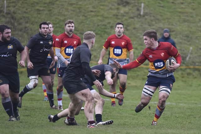 Doyle Gordon scored Borough's first try at Dronfield.