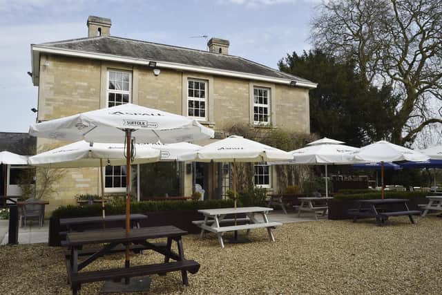 The marquees at the Golden Pheasant at Etton.
