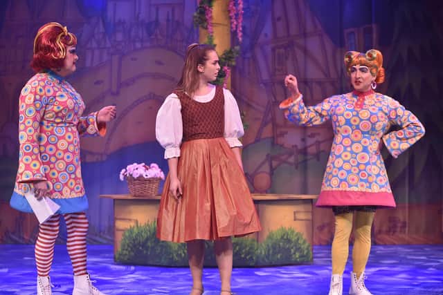 A scene from last year's panto at the Key Theatre. EMN-210212-222528009