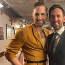 Brothers Jason Winter and James Winter at the Olivier Awards