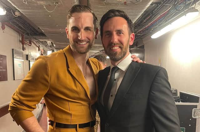 Brothers Jason Winter and James Winter at the Olivier Awards