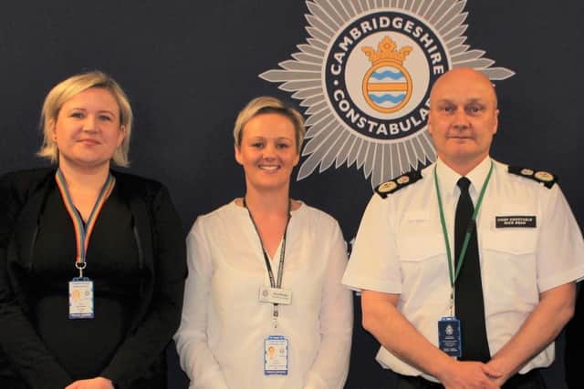 DCs Edyta Nightingale, Sarah Morgan and Chief Constable Nick Dean EMN-221204-102447005