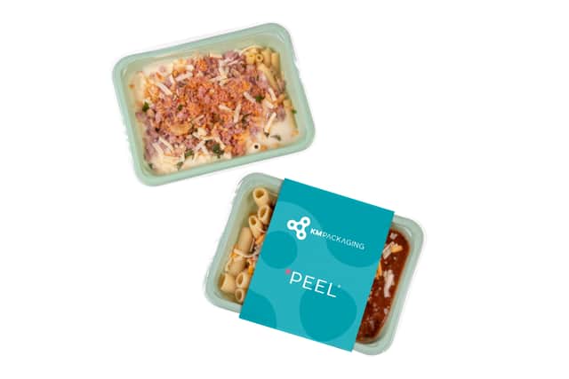 Food packaging created by KM Packaging.
