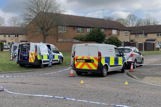 Police at the scene