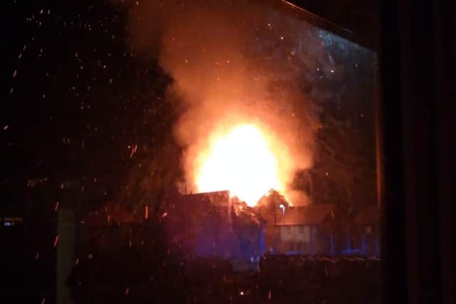 The fire started late last night. Pic: Jemma Penny