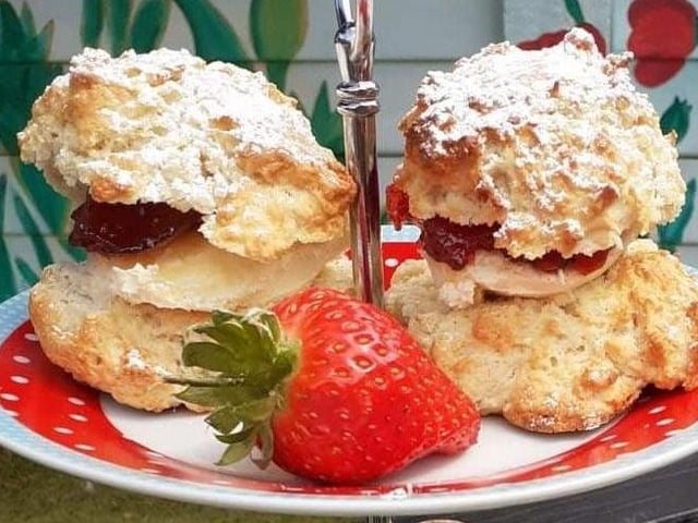 Afternoon Tea at At Last Tearooms in Church Street, Werrington.