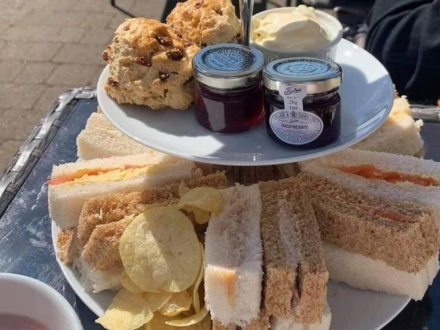 Afternoon Tea at The Willow, in Central Park, Peterborough.