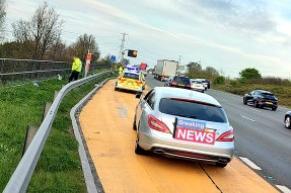 This stolen vehicle was successfully located and stopped by officers during a pursuit using 'specialist pre-emptive police tactics'. The vehicle was recovered and one arrest made.