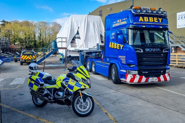 Officers escorted this abnormal load from Northants to the Cambridgeshire/Suffolk border this week. Delays were kept to a minimum.