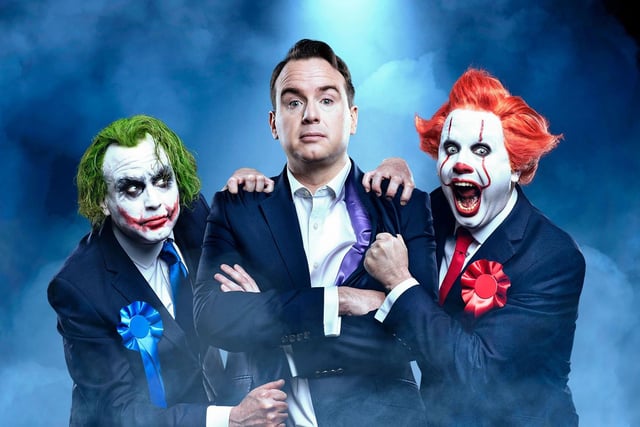 Matt Forde (Clowns To The Left Of Me, Jokers To The Right)
Key Theatre, tonight (Thursday)
The UK’s leading political comedian Matt Forde (Spitting Image, Have I Got News For You ,The Last Leg) brings his biggest tour to date to Peterborough.