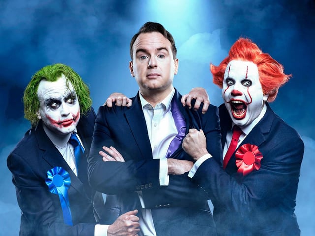 Matt Forde (Clowns To The Left Of Me, Jokers To The Right)
Key Theatre, tonight (Thursday)
The UK’s leading political comedian Matt Forde (Spitting Image, Have I Got News For You ,The Last Leg) brings his biggest tour to date to Peterborough.