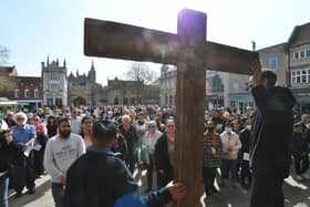 Good Friday Walk of Witness at Cathedral Square.
