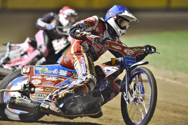 Simon Lambert riding for Peterborough Panthers in a previous spell at the club.