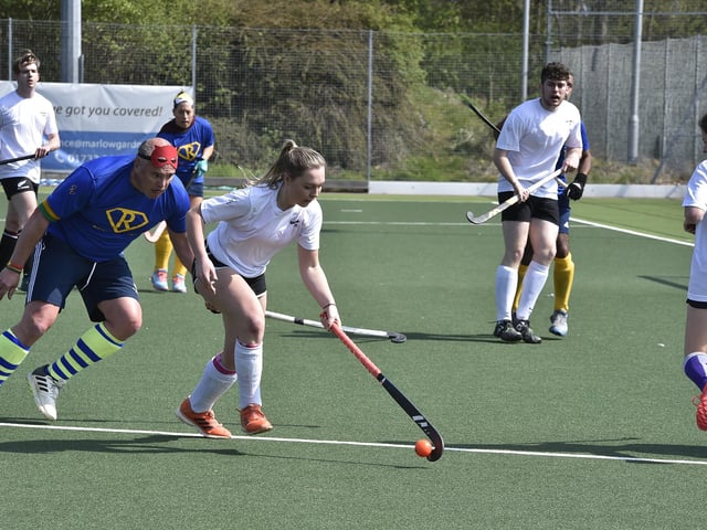 Brummitt hockey tournament at Bretton Gate. Action from Toon Army  v Ragamuffins. Photo: David Lowndes
