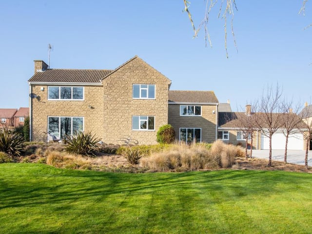 The property also has an integral double garage.