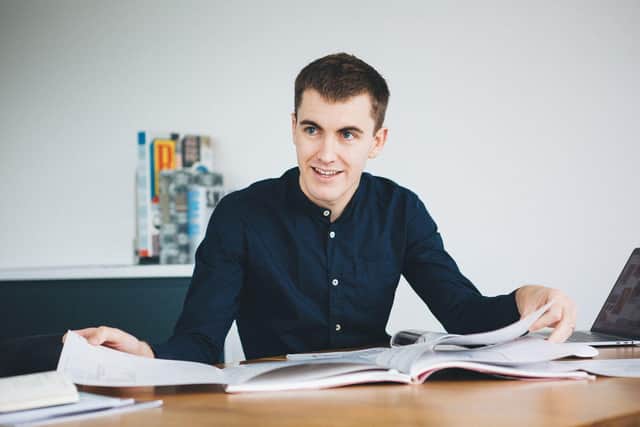 Luke Butcher, co-founder of Yaxley achitects Butcher Bayley, which has just secured a gold accreditation after cutting its working week to four days- with no cuts to staff pay.