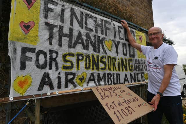 Peterborough pensioner, Roger Sayer, 71, raised almost £2,000 for the East Anglian Air Ambulance through his charity skydive.