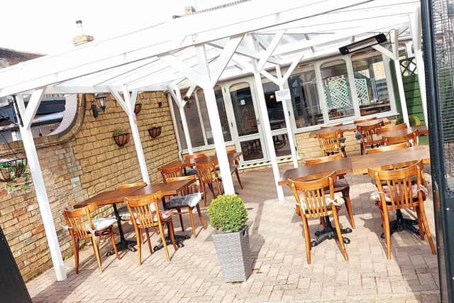 Outside at The Paper Mills, Wansford
