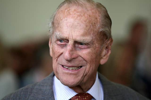 Prince Philip, Duke of Edinburgh, at the Presentation Reception for The Duke of Edinburgh Gold Award holders in the gardens at the Palace of Holyroodhouse in Edinburgh in 2017. Picture: Jane Barlow/AFP via Getty Images