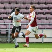 Nathan Thompson gets away from Danny Rose of Northampton Town on his way to scoring the opening goal of the game at Sixfields in October.