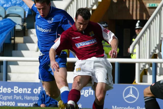 Scott McGleish scores the only goal for Cobblers at Posh in 2006. They haven't won at London Road since.