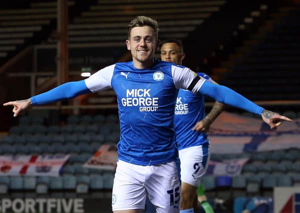 Sammie Szmodics has a big smile on his face after scoring against Northampton Town on Friday night.