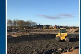 Works progressing on the King's Dyke scheme. Photo: Cambridgeshire County Council