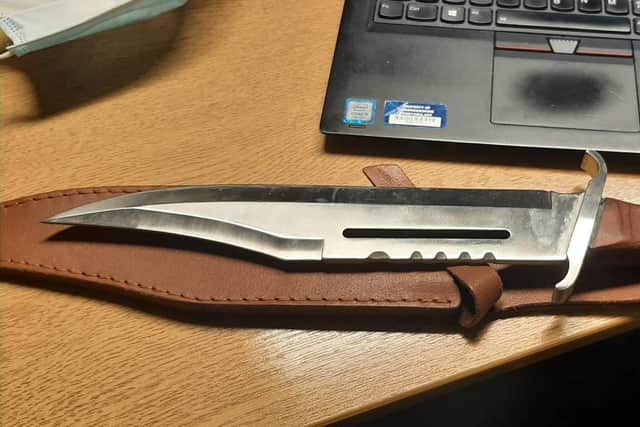The knife amnesty will run next week