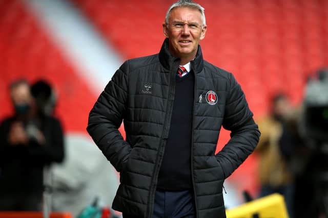 Charlton manager Nigel Adkins