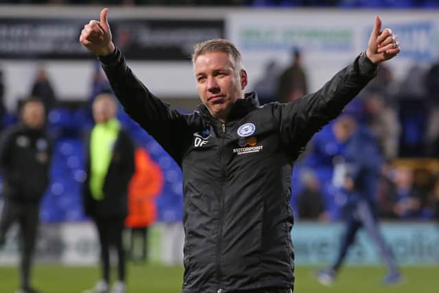 Posh manager Darren Ferguson.