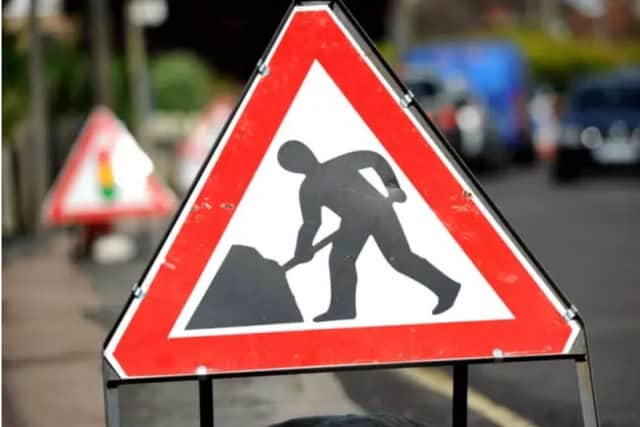 The road will be closed for part of next week