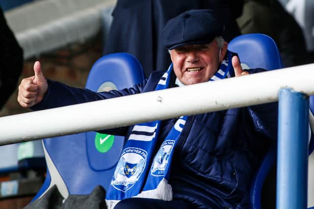 Barry Fry after watching Posh v Lincoln. Photo: Joe Dent/theposh.com.