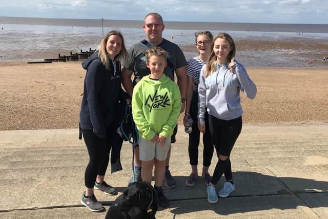 Zoe with  husband Dave  and children Teagan , Ella   and   Oliver