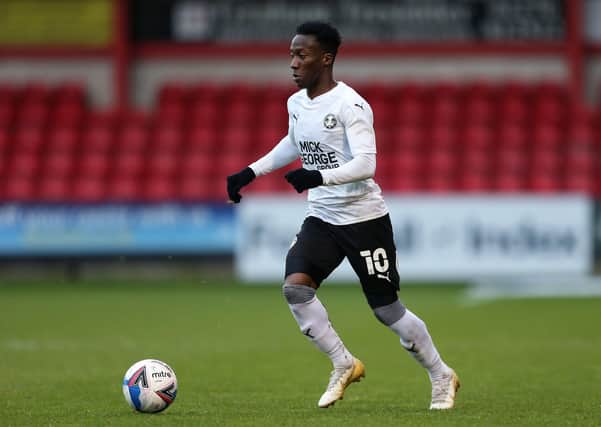 There was Premier League interest in Posh star Siriki Dembele. Photo: Lewis Storey Getty Images.