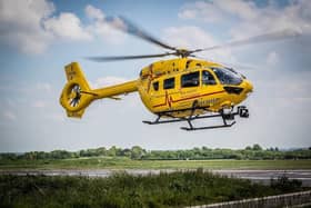 The East Anglian Air Ambulance in action. Picture: Stephen Sparks