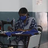 Each sewing machine costs around £200 - much needed for Smile International to ramp up supply of masks. EMN-210513-121445001