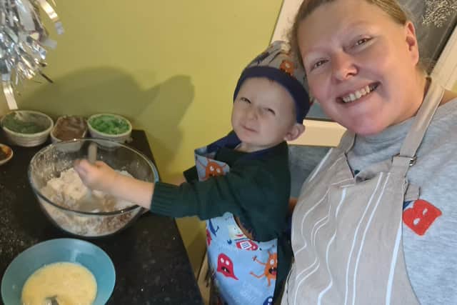 Trina and her son Jacob.