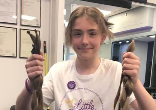 Kaiden grew his hair for three years to support the Little Princess Trust.
