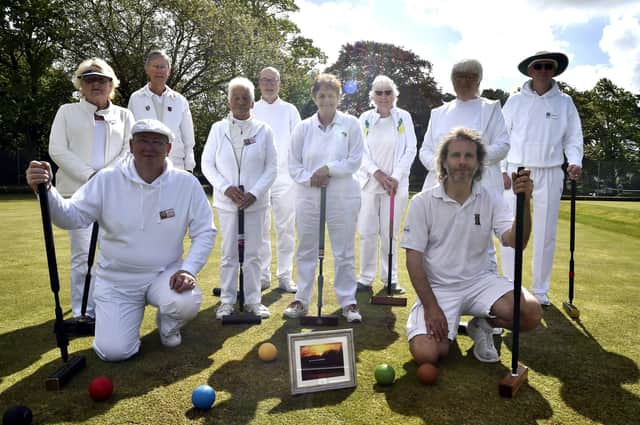 Peterborough and Northants croquet teams with (front) captains Paul Chard and Paul Hetherington EMN-210516-144439009