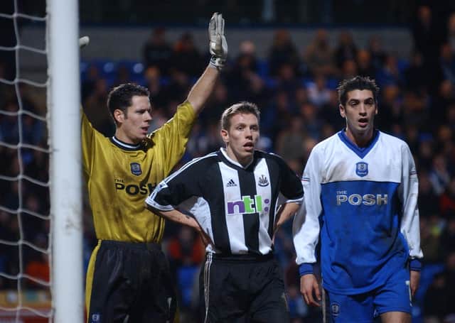 Posh played Newcastle United in a famous FA Cup tie in 2002. Newcastle won a thriller 4-2 at London Road.