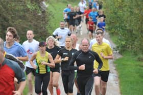 Runners taking part in the Peterborough Park Run at Ferry Meadows pictured in 2014.