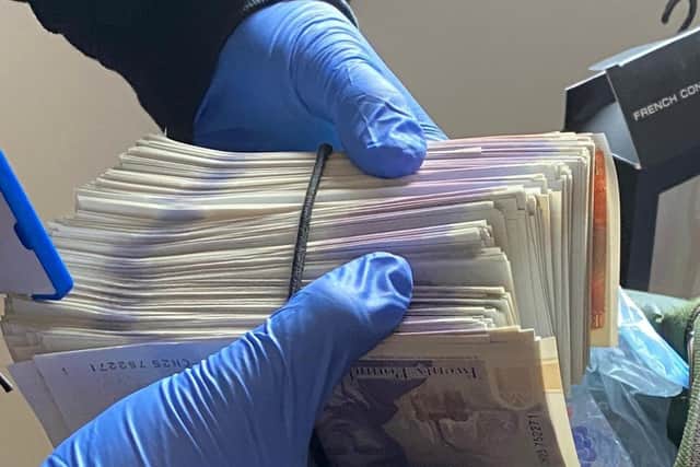 Police executed the warrant today