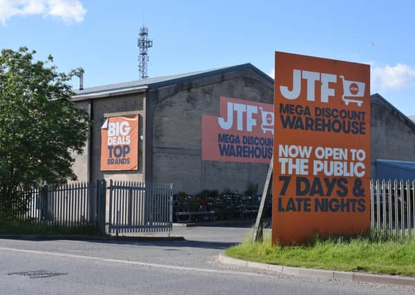 JTF Mega Discount Warehouse at Padholme Road East, Peterborough. EMN-210525-184207009
